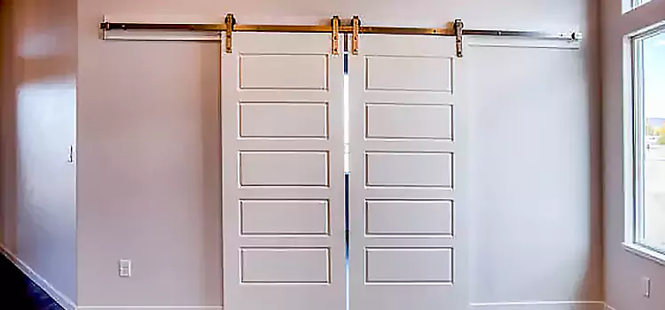 Glass Barn Door with Installation Hardware Kit Hacienda Heights